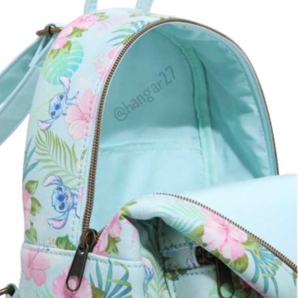 Stitch Tropical Loungefly Backpack - Picture 4 of 7